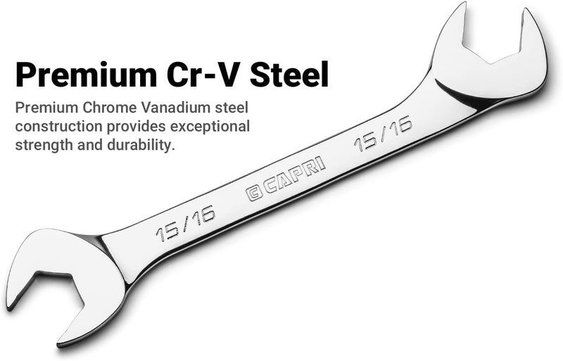 Capri Tools 7/8 in. Angle Open End Wrench, 30° and 60° angles, SAE - Image 3